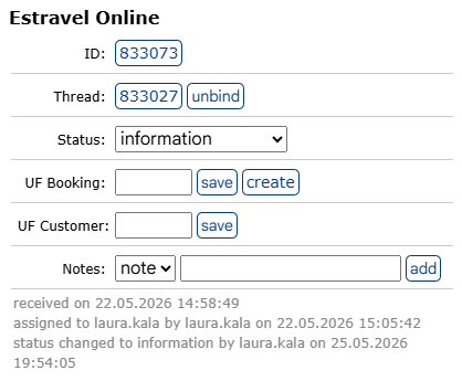 Email details and management